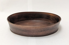 Antique Brown Oval Bowl