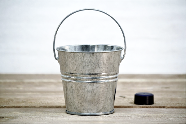 Small Galvanized Pail Selection