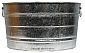 8 Gallon Galvanized Round Wash Tub