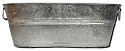 5.6 Gallon Galvanized Oval Wash Tub