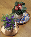 Achla Round Copper Trays