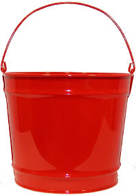 10Qt. Candy Apple Red Pail 
