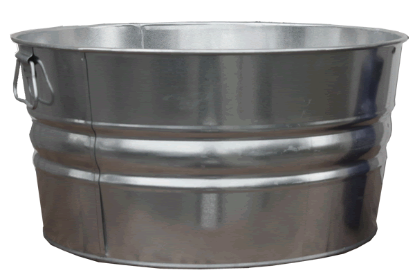 15 Gallon Galvanized Tub