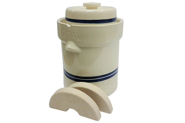 Ohio Stoneware 9 Dog Feeder Crock