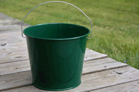 5 Quart Forest Green Painted Pail