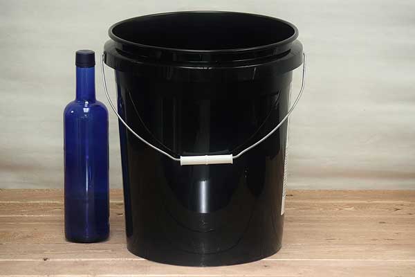 Black 5 Gallon Bucket - 5 Gallon Bucket