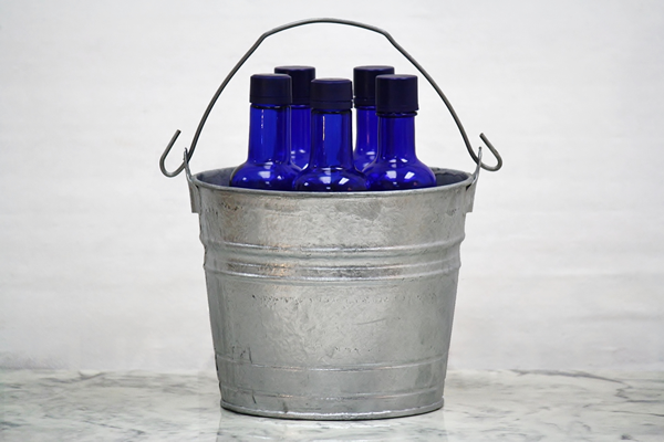 Galvanized Organization Bucket With Handle
