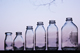 Glass Milk Bottles in Six Sizes