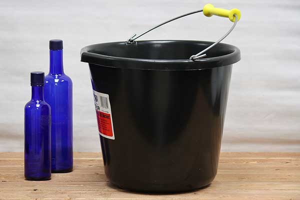 Large Black Bucket - Utility Bucket