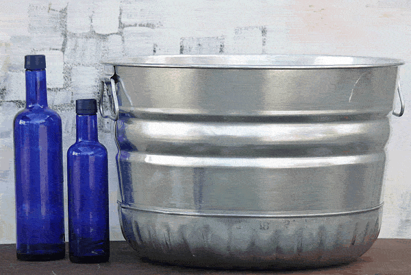 1 Bushel Galvanized Tub