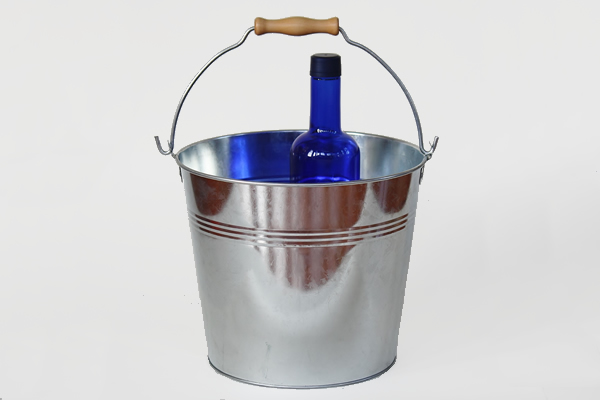 galvanized metal vintage bucket