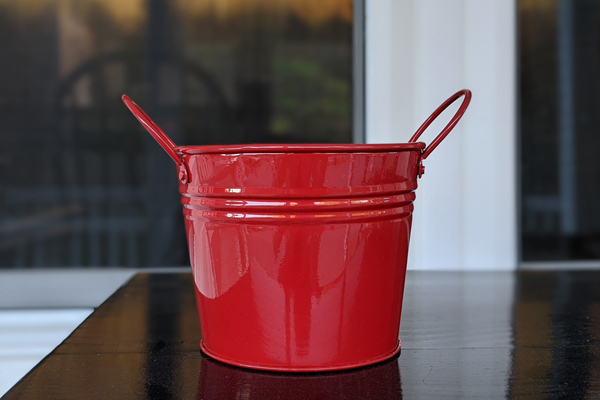 Red Tin Bucket