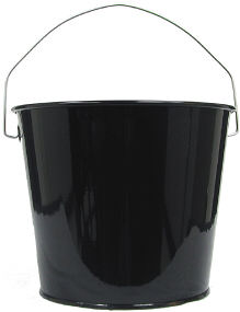 5Qt. Glossy Black Pail 