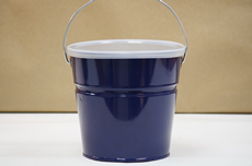 Navy Blue Bucket With Lid