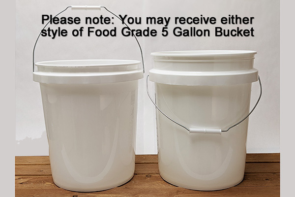 5 GALLON CLEAR PLASTIC PAIL-SQUARE