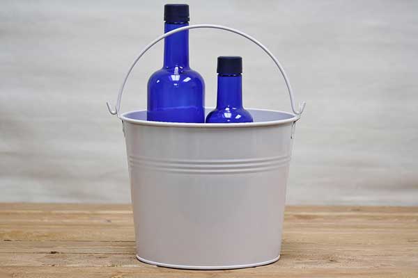 White Tin Bucket