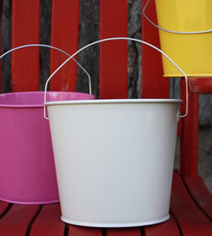 Solid Color Decorative Pails - Bucket 