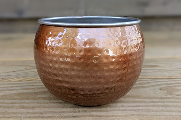 Copper Metal Centerpiece Bowl