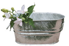1 Gallon Galvanized Garden Tub
