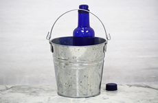 small 2 quart galvanized hot dipped spangled bucket