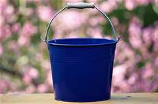 royal blue decorative pail