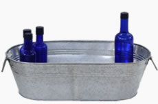 Large Silver Party Tub