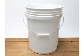 White 5 Gallon Bucket