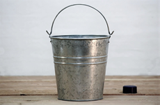 Silver Bucket For Flowers
