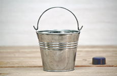 small galvanized bucket