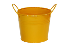 yellow decor pail